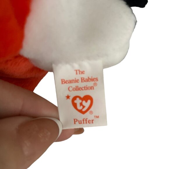Puffer the Baby Penguin Retired TY Beanie Baby 1997 PE Pellets Excellent Cond - Picture 3 of 4